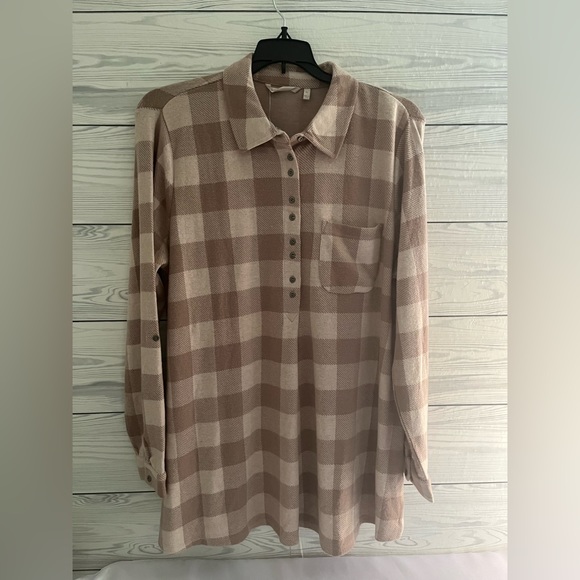 Soft Surroundings Flannel Tunic XL - Picture 1 of 9